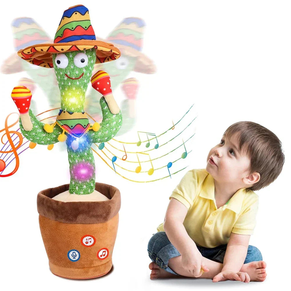 Cactus jouet interactif dansant et parlant avec chansons pour enfants