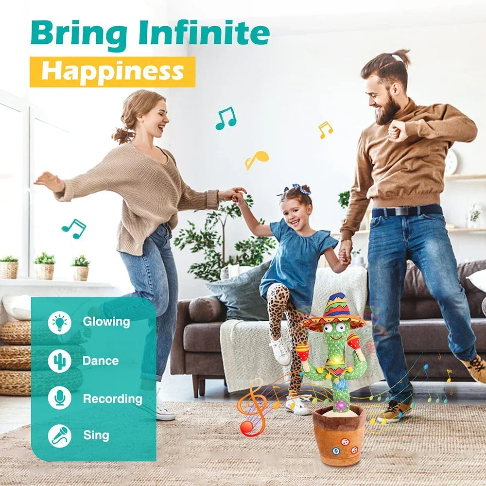 Cactus jouet interactif dansant et parlant avec chansons pour enfants