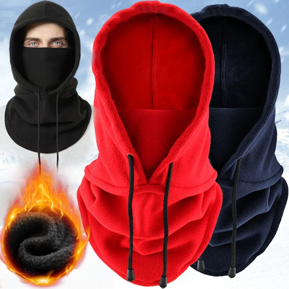 Cagoule de ski coupe-vent en polaire