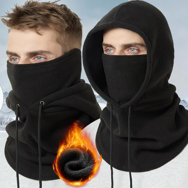 Cagoule de ski coupe-vent en polaire