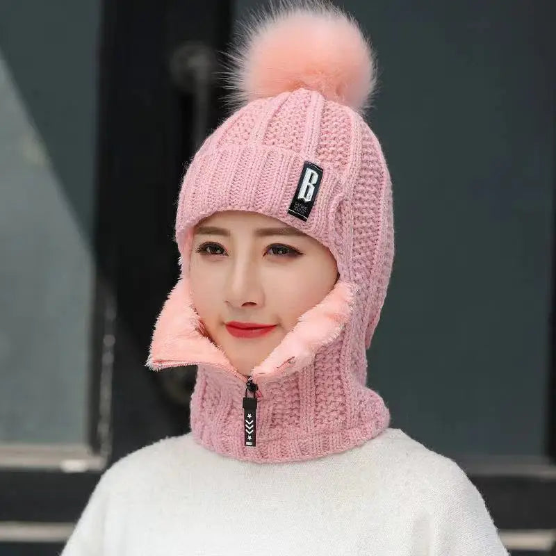 Cagoule tricotée pour femme