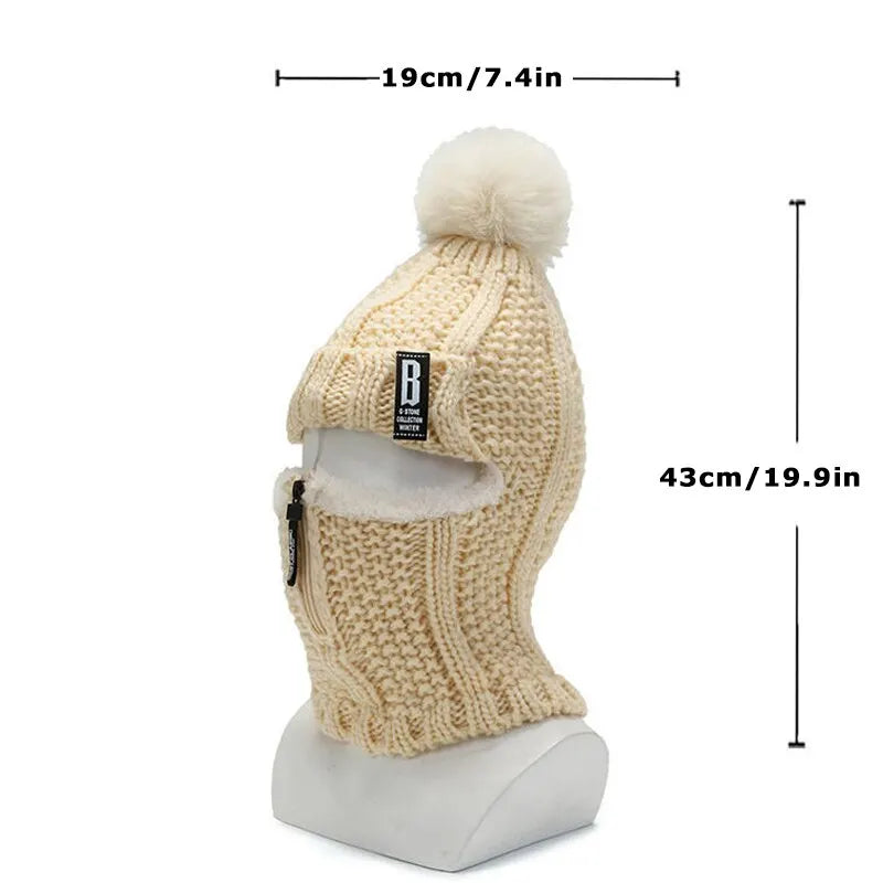 Cagoule tricotée pour femme