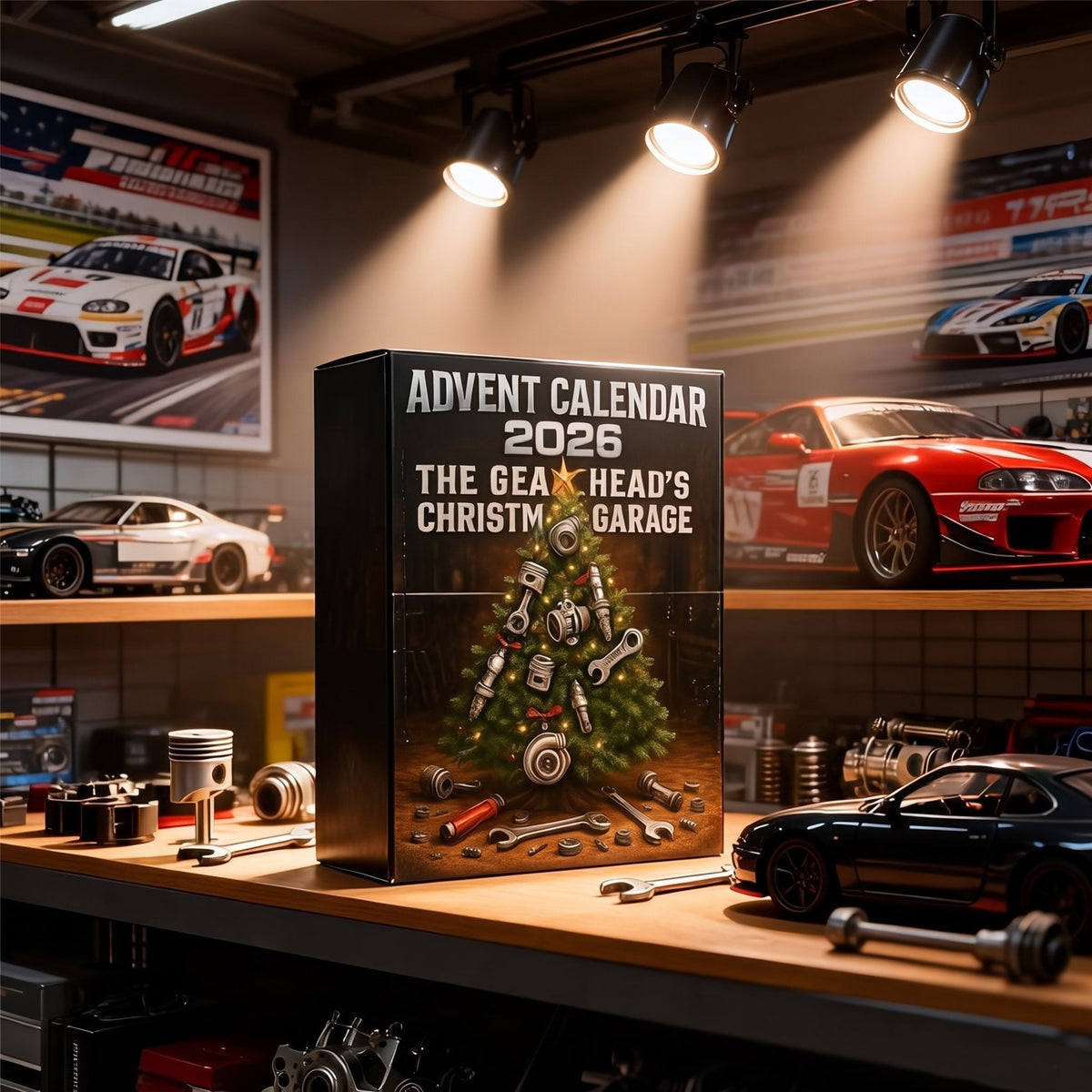 Calendrier de l'Avent 2026 garage pour passionnés de mécanique