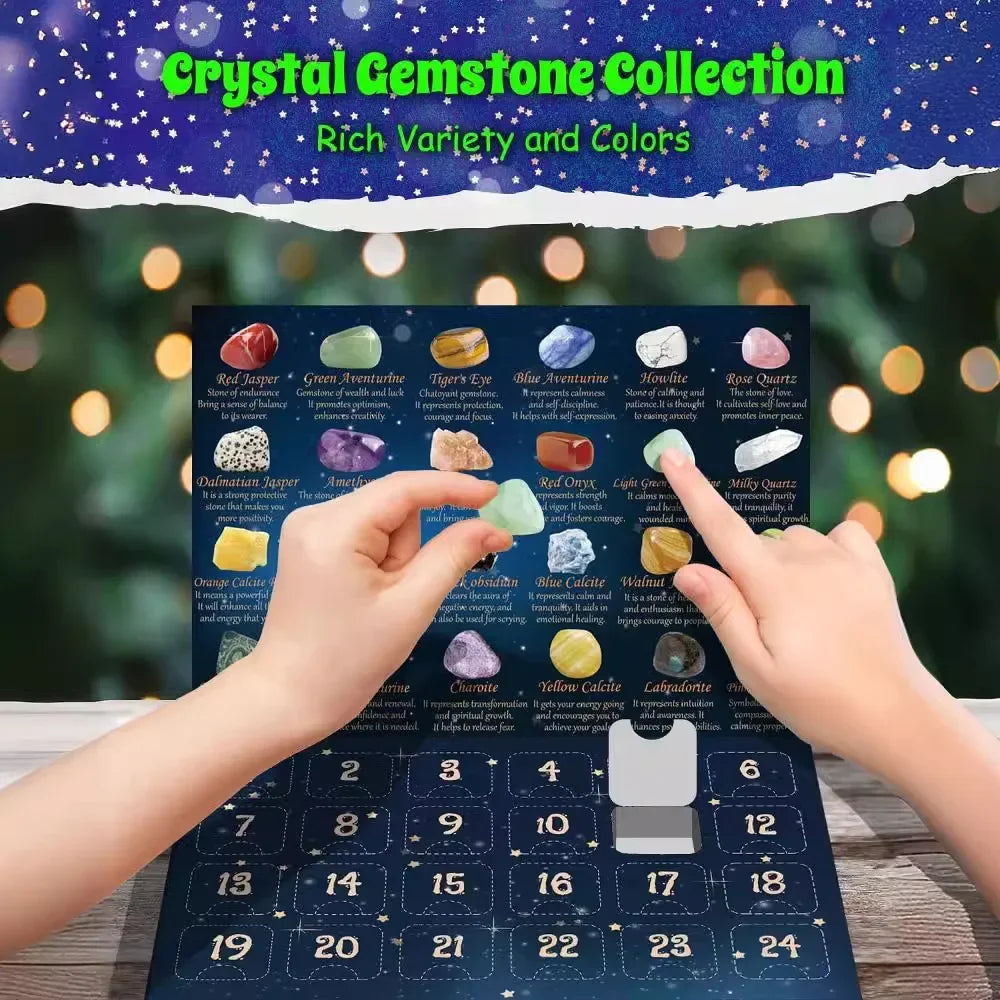 Calendrier de l'Avent – 24 cristaux naturels