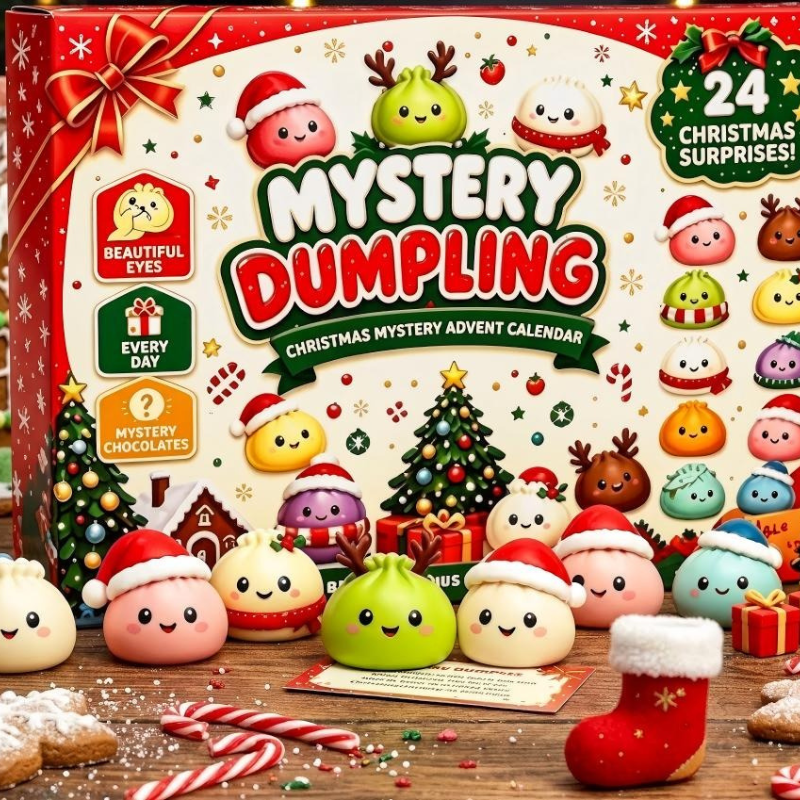Calendrier de l'Avent avec mini squishies dumpling surprises