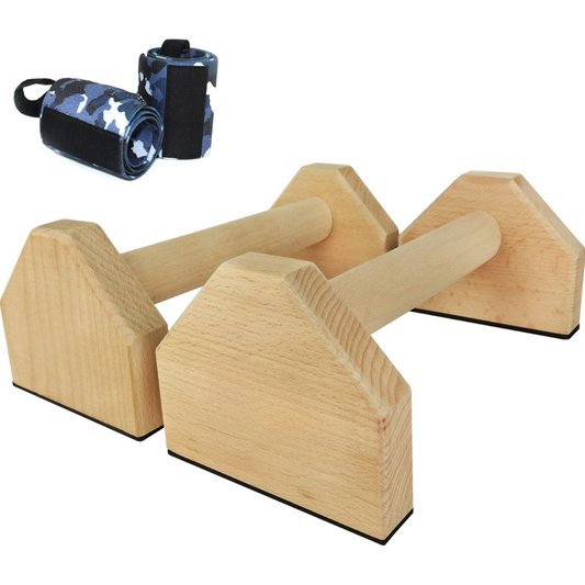 Calisthenics PowerBars – Sturdy Wooden Push-Up Supports