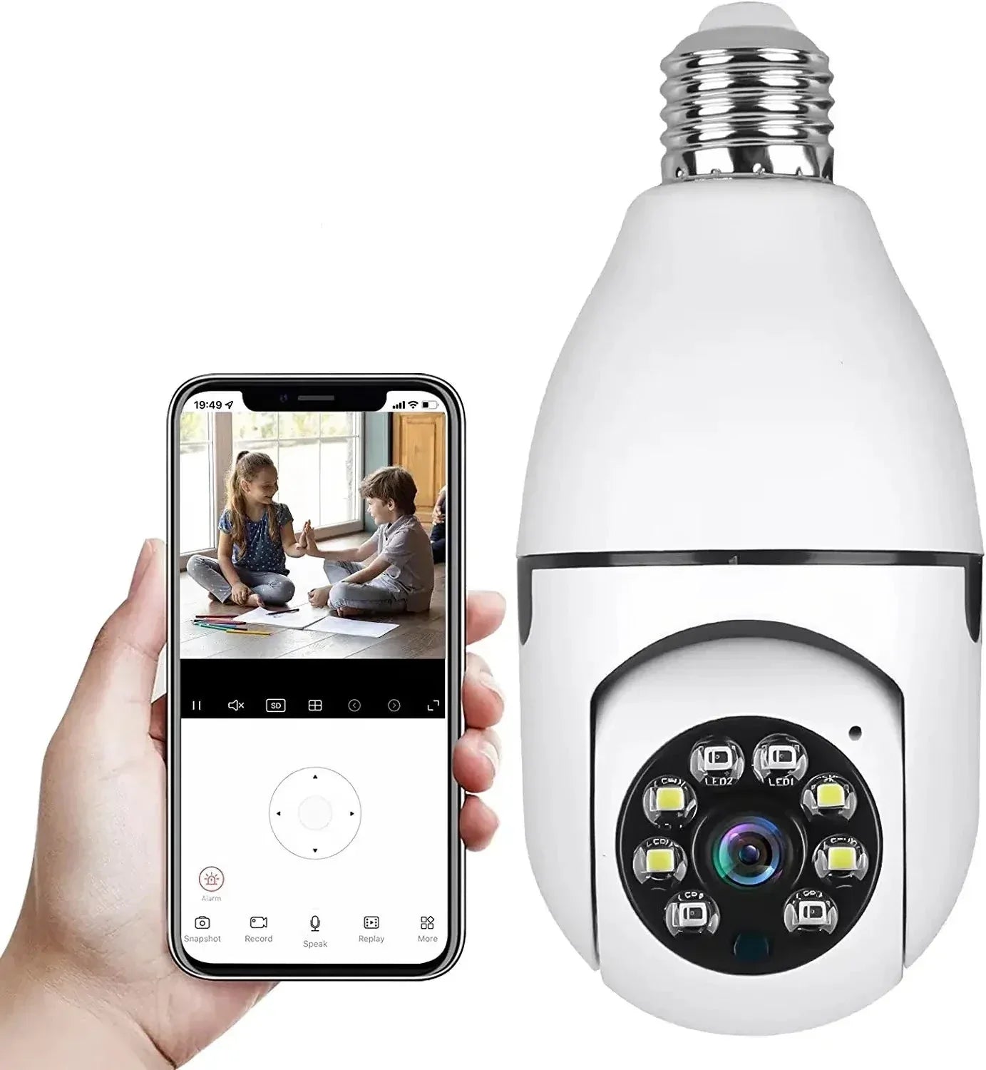 Caméra de surveillance ampoule