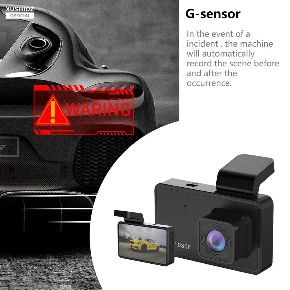 Caméra de voiture 1080P avec capteur G