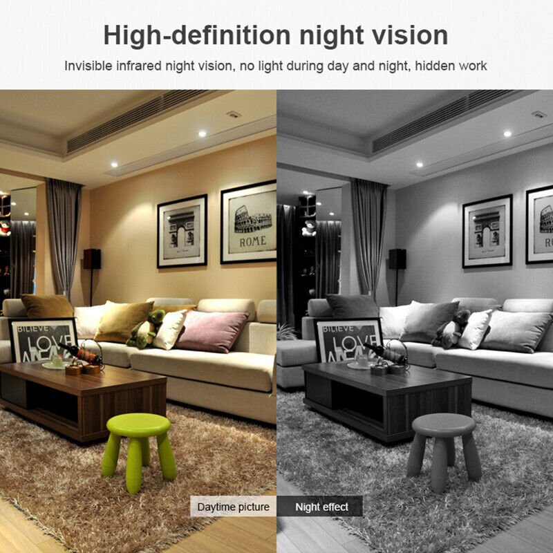 Caméra micro HD WiFi compacte avec audio et vision nocturne
