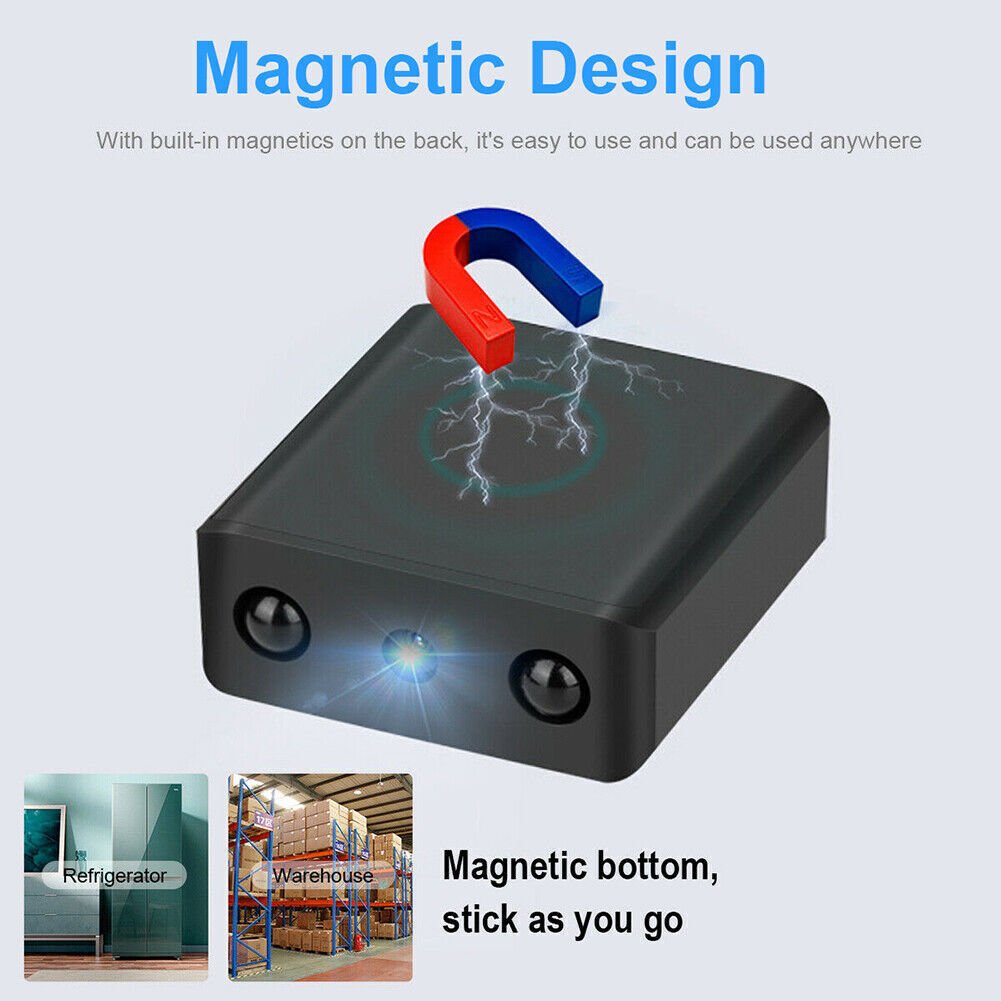 Caméra micro HD WiFi compacte avec audio et vision nocturne