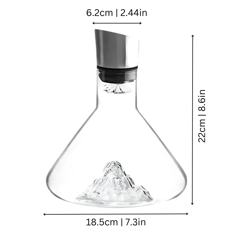 Carafe à vin premium en cristal sans plomb avec aération et filtration rapides pour une expérience de saveur améliorée