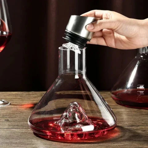 Carafe à vin premium en cristal sans plomb avec aération et filtration rapides pour une expérience de saveur améliorée