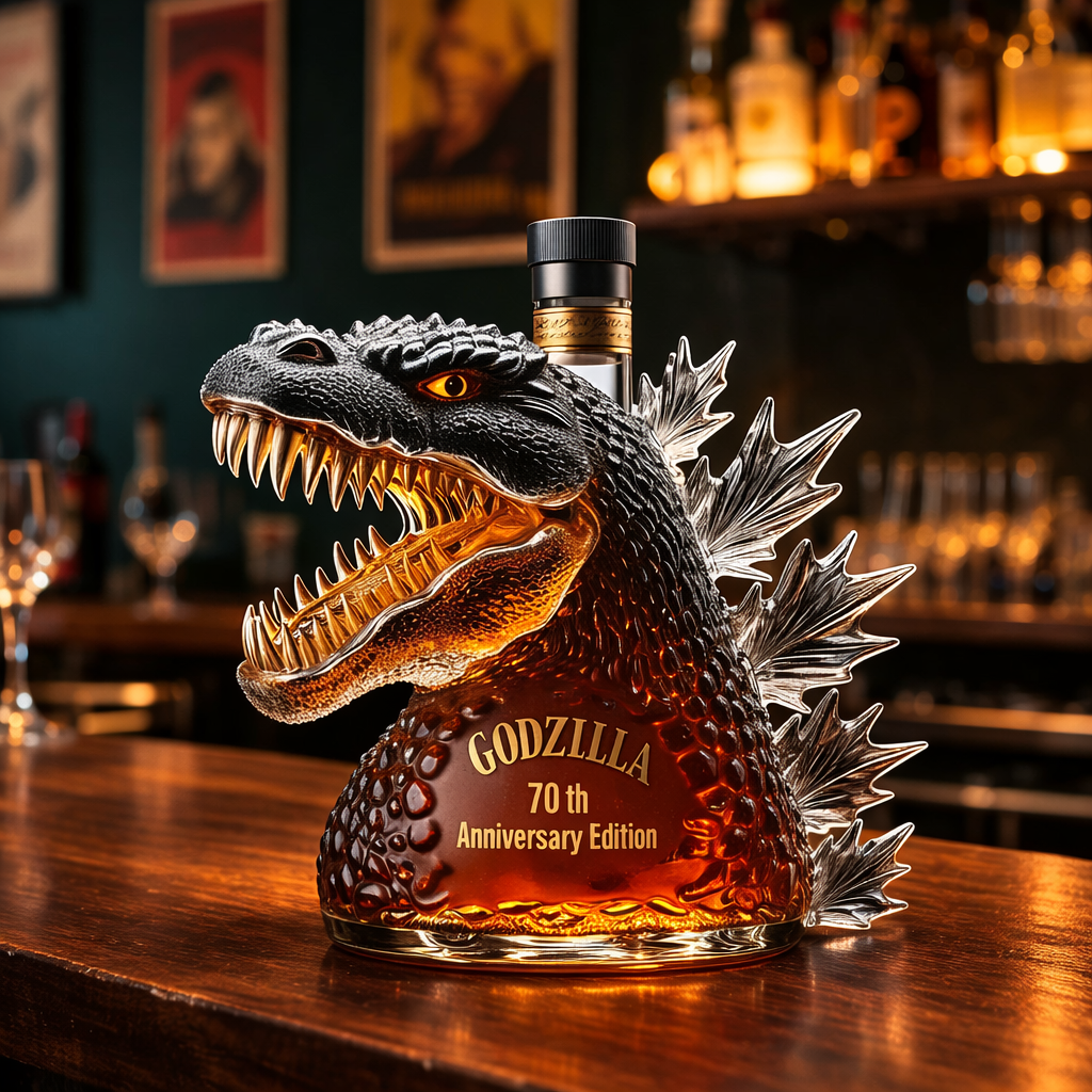 Carafe à whisky monstre, bouteille en verre pour décoration de bar