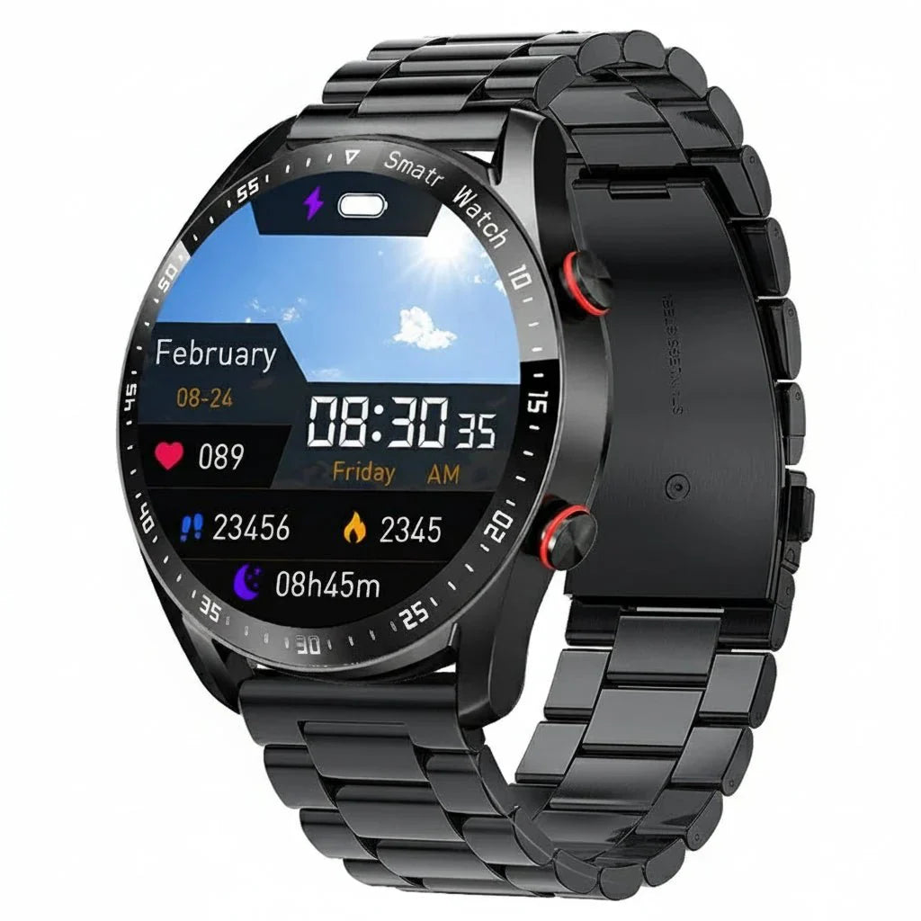 CARDIOTRON – Premium men's smartwatch with ECG+PPG & call function