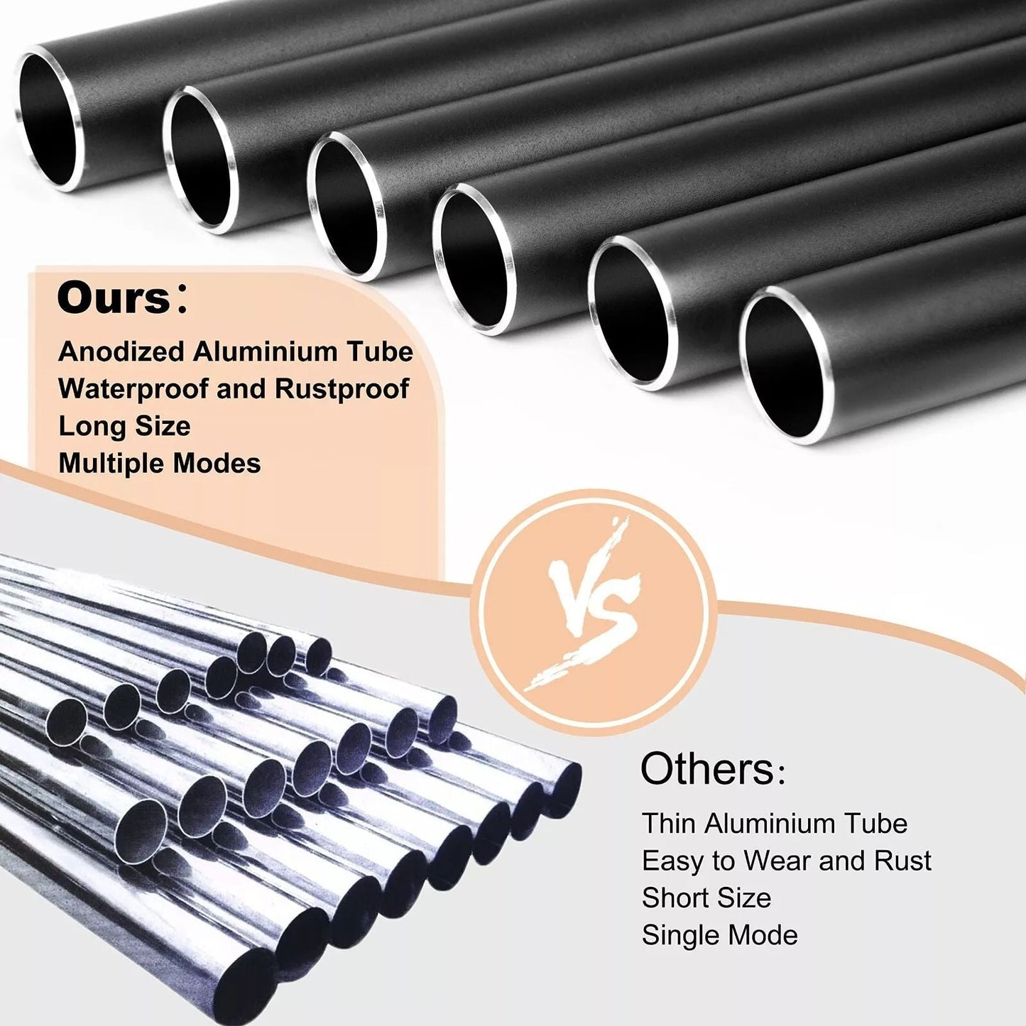 Carillons à vent en aluminium ton grave pour la détente