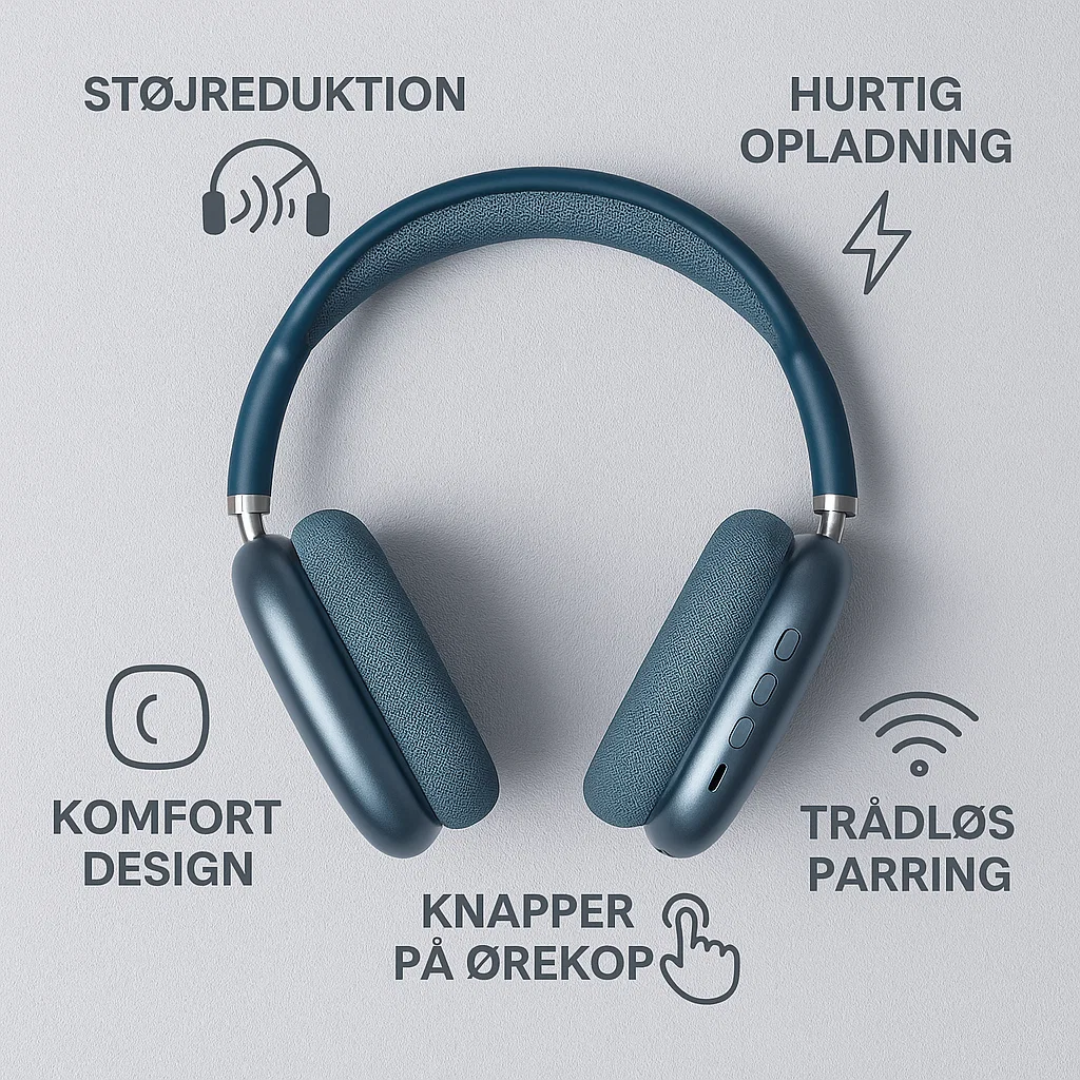 Casque audio sans fil Bluetooth avec son HiFi et réduction de bruit
