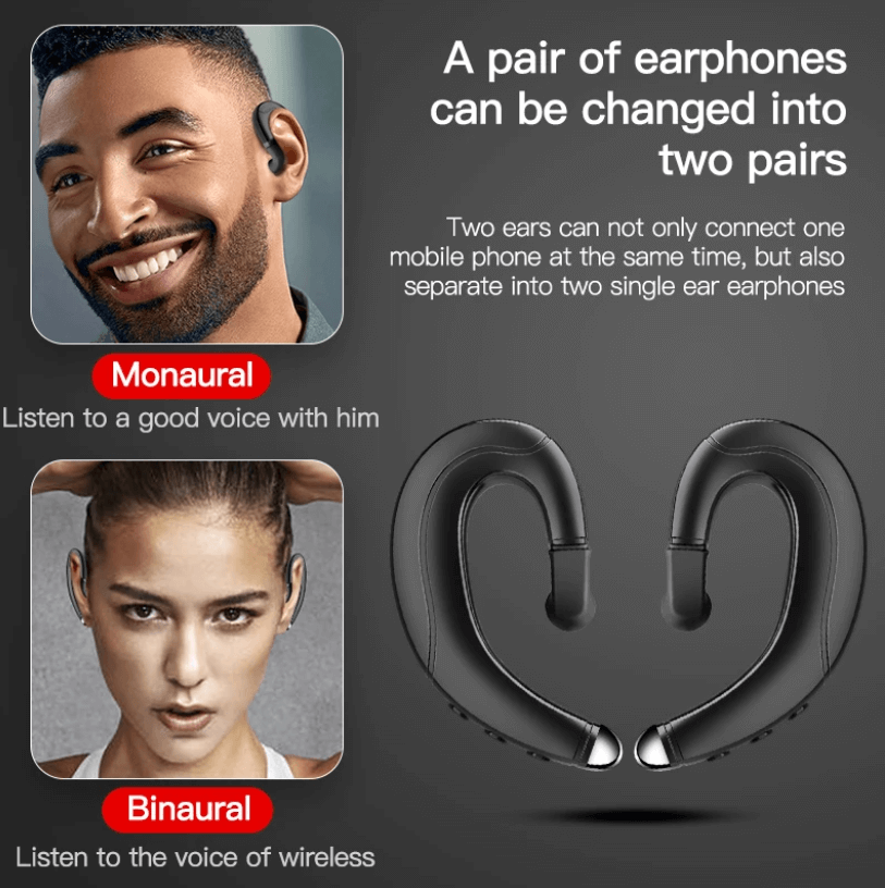 Casque Bluetooth sans fil à conduction osseuse