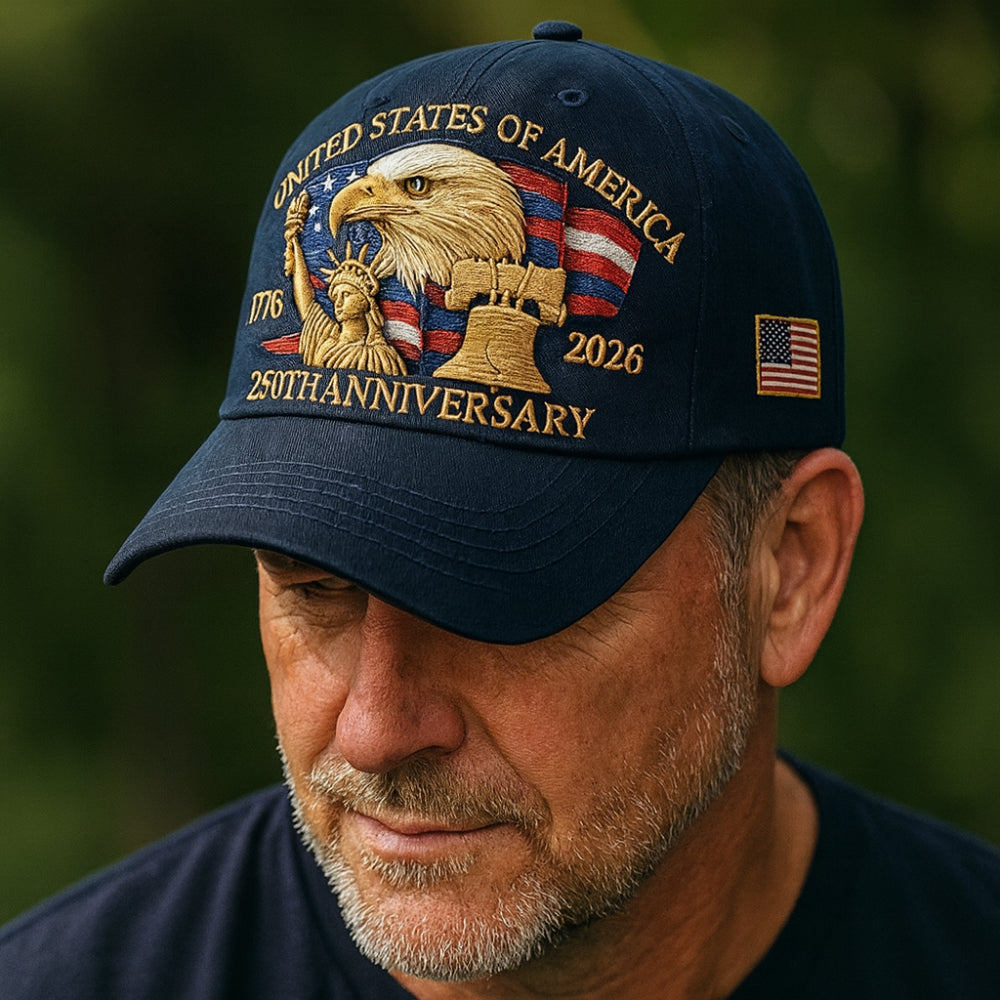 Casquette de baseball pour homme avec broderie aigle pour vétérans