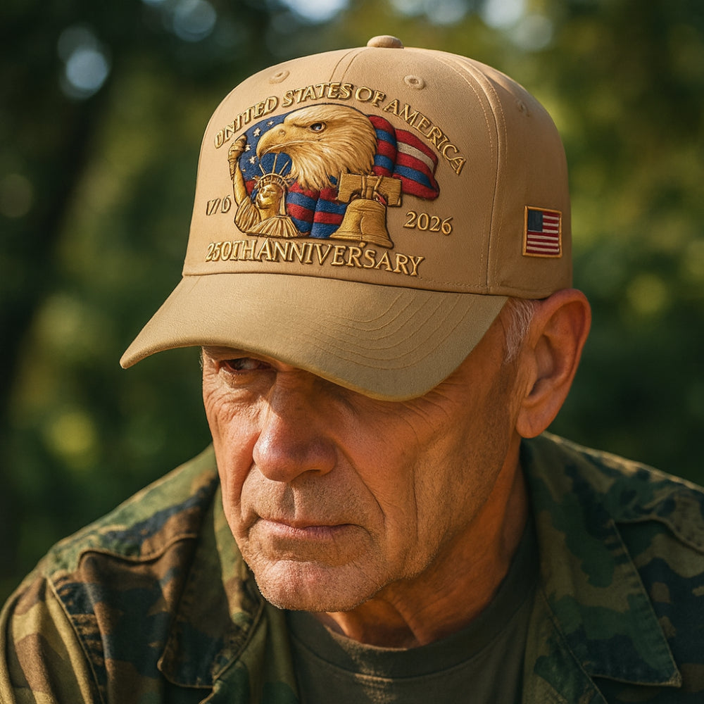 Casquette de baseball pour homme avec broderie aigle pour vétérans