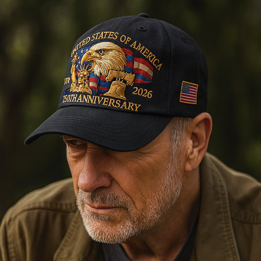 Casquette de baseball pour homme avec broderie aigle pour vétérans