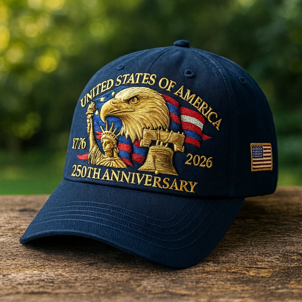 Casquette de baseball pour homme avec broderie aigle pour vétérans