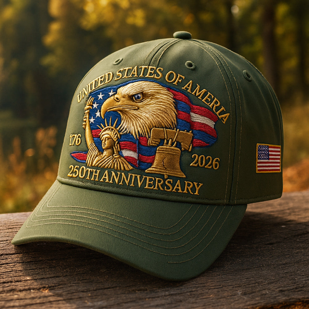 Casquette de baseball pour homme avec broderie aigle pour vétérans