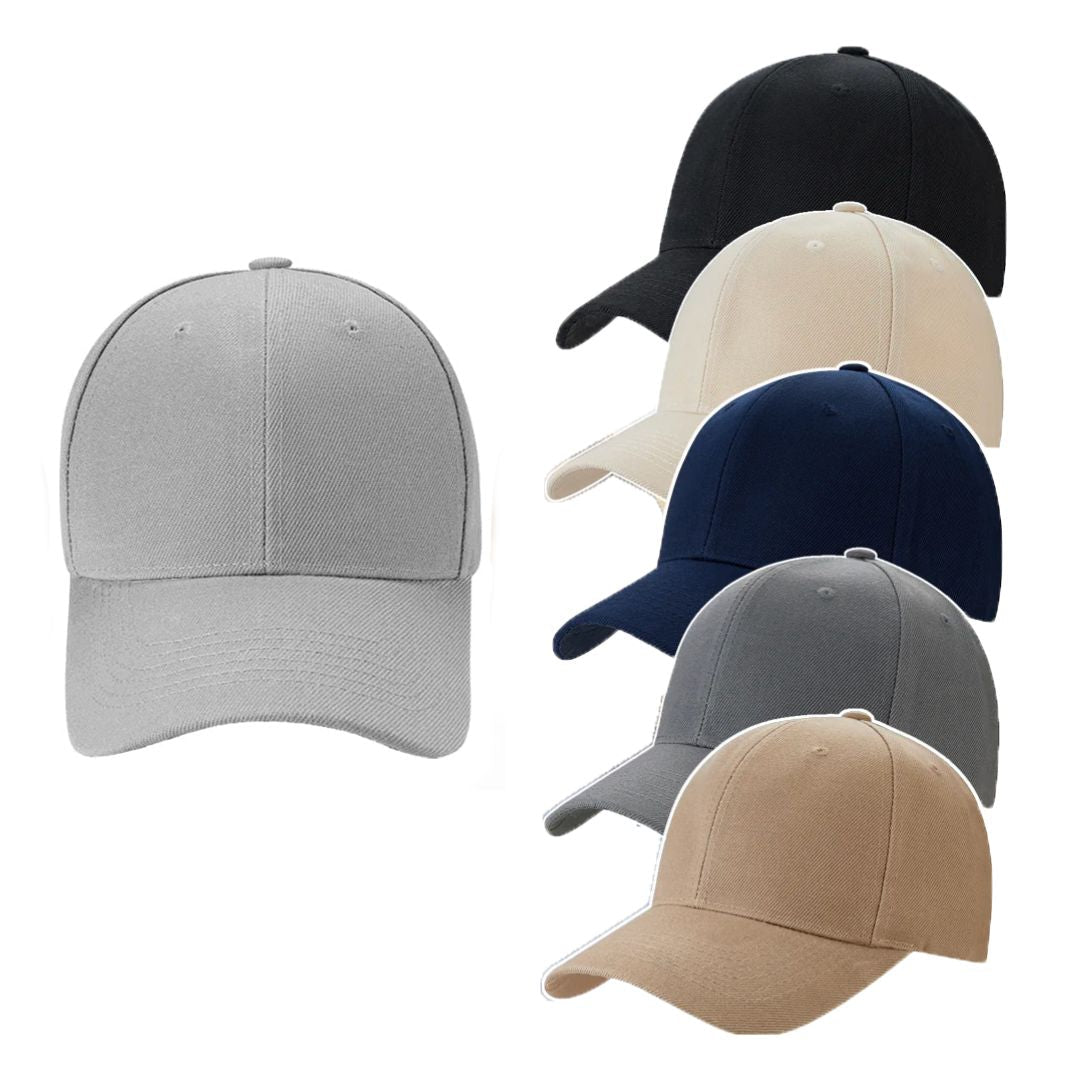 Casquette de baseball unie pour homme et femme - plusieurs coloris