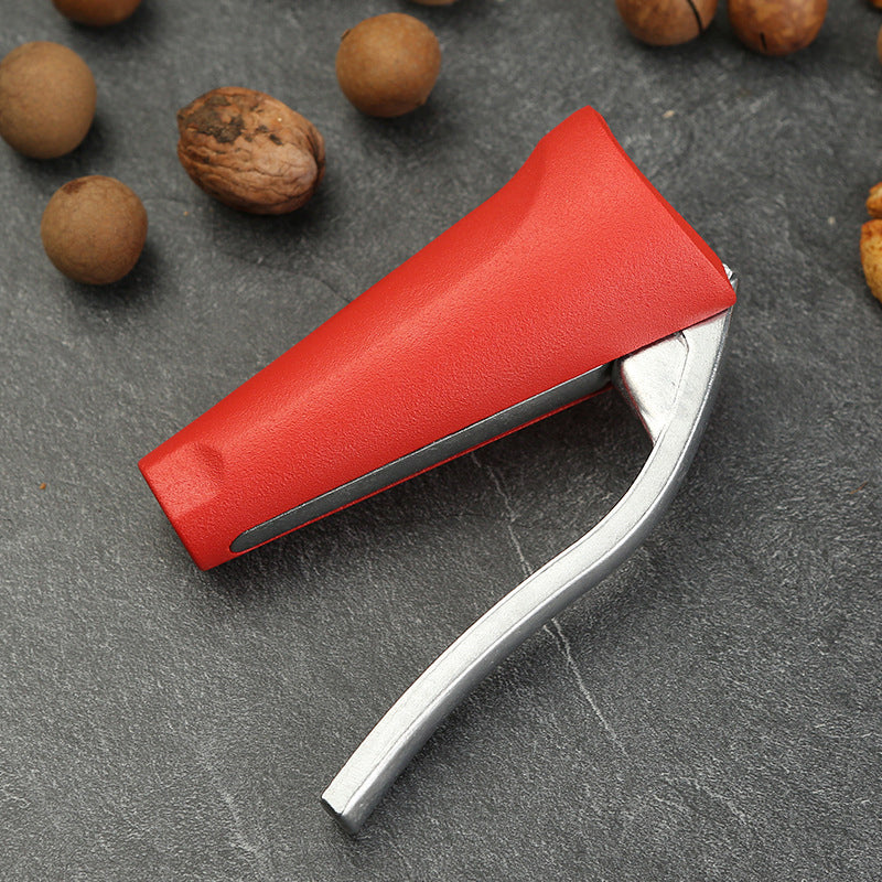 Casse-noix ergonomique en aluminium rouge et noir