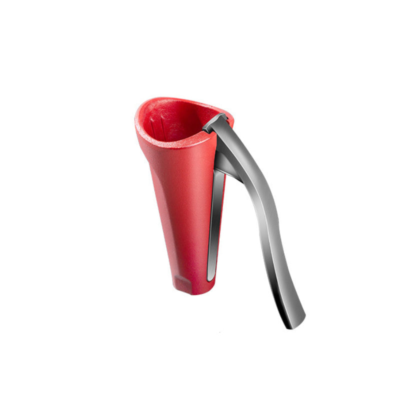 Casse-noix ergonomique en aluminium rouge et noir