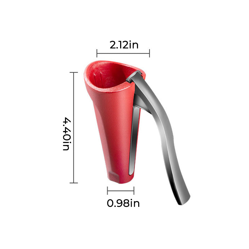 Casse-noix ergonomique en aluminium rouge et noir