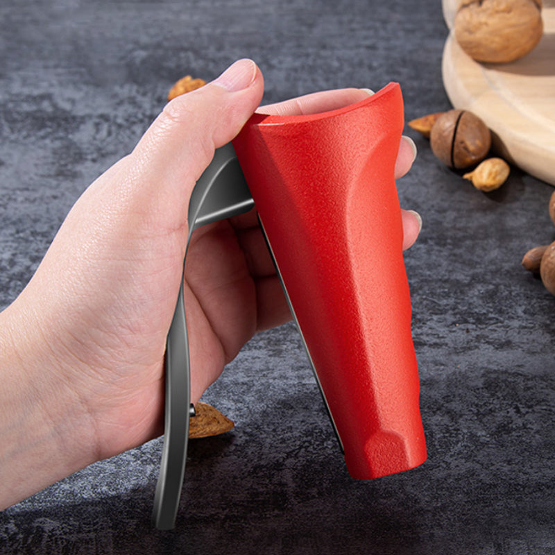 Casse-noix ergonomique en aluminium rouge et noir