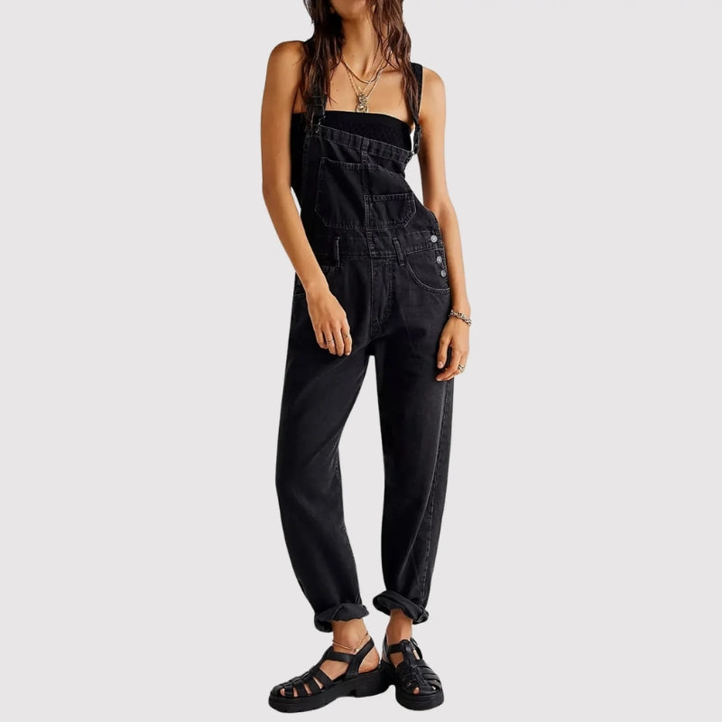 Casual Jumpsuit with Adjustable Straps