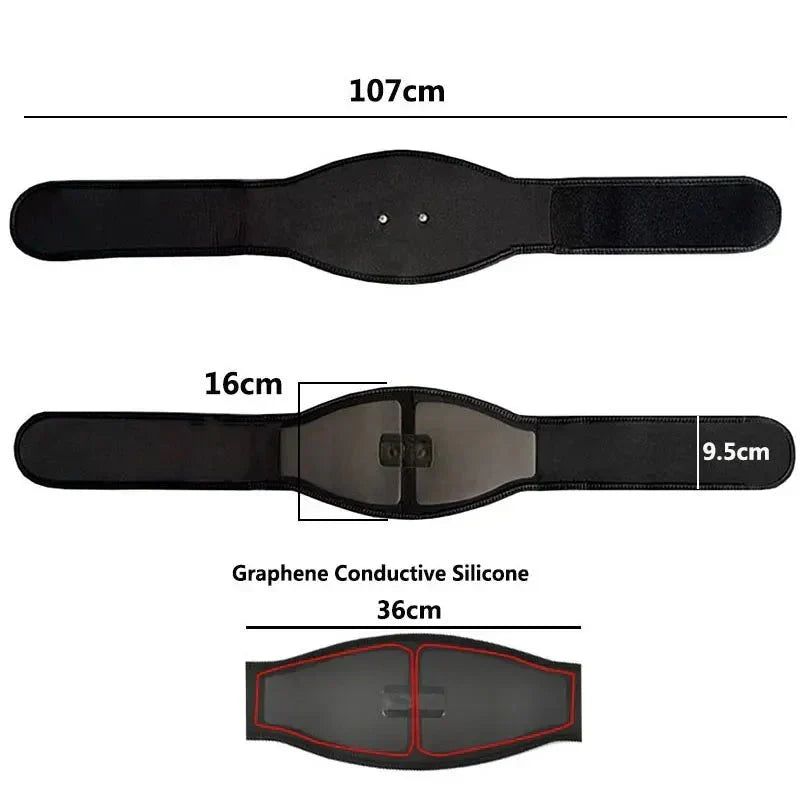 Ceinture abdominale EMS – Stimulateur musculaire 19 niveaux pour renforcement des abdominaux