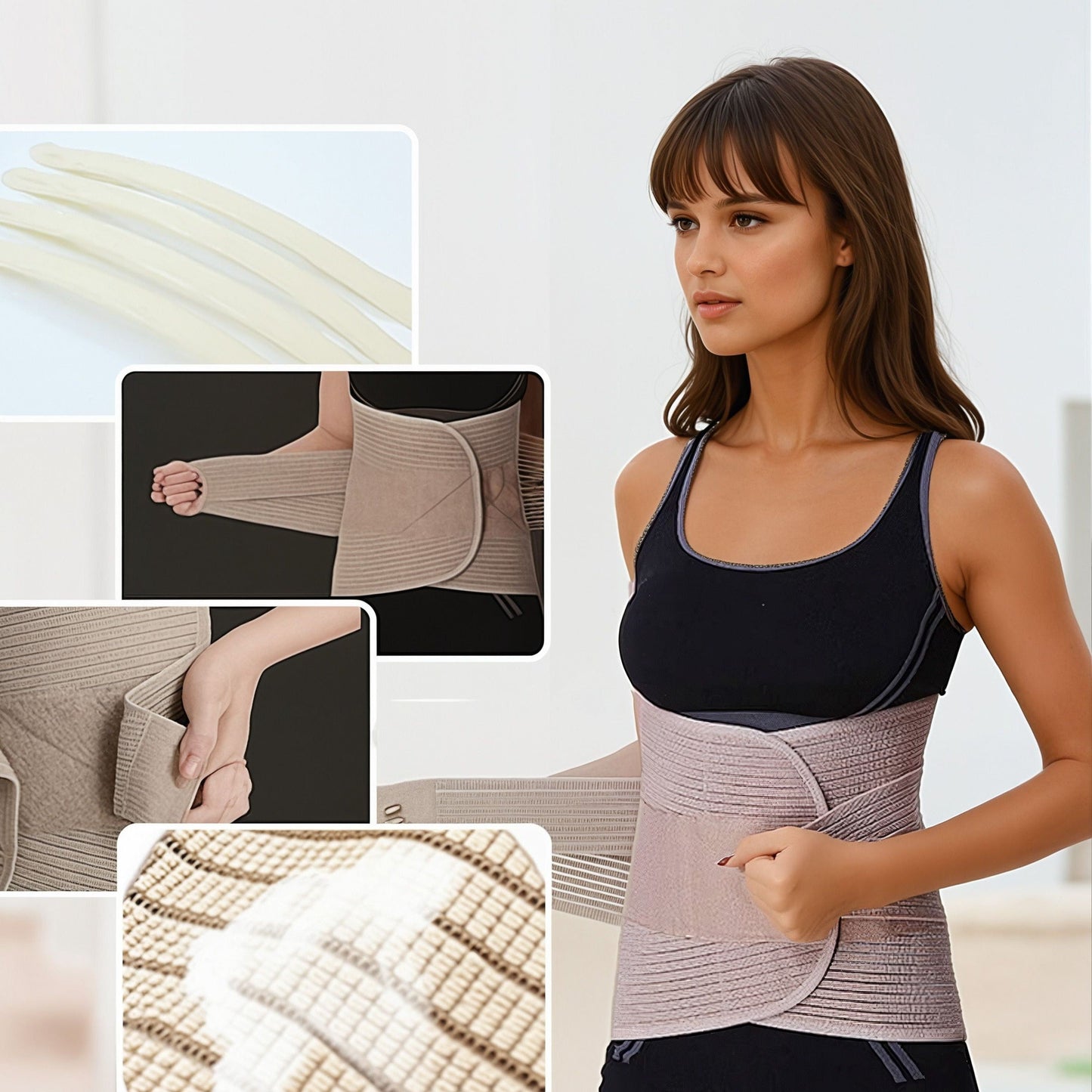 Ceinture de soutien lombaire orthopédique respirante – Soulagement des douleurs dorsales et correction de la posture