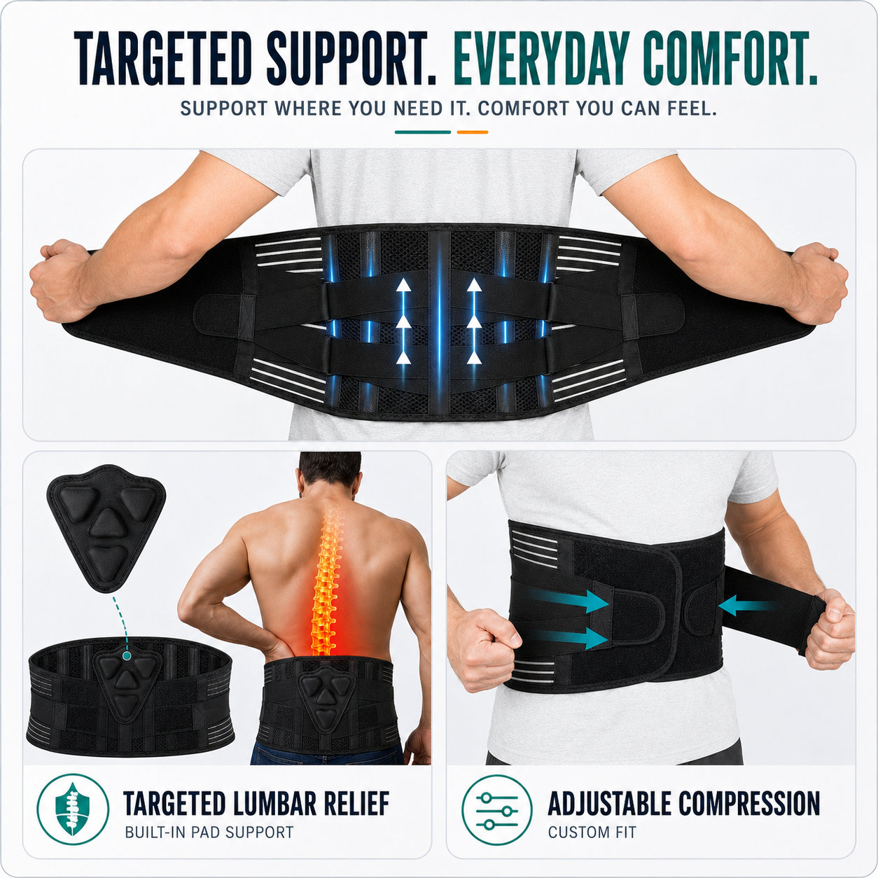 Ceinture lombaire ajustable