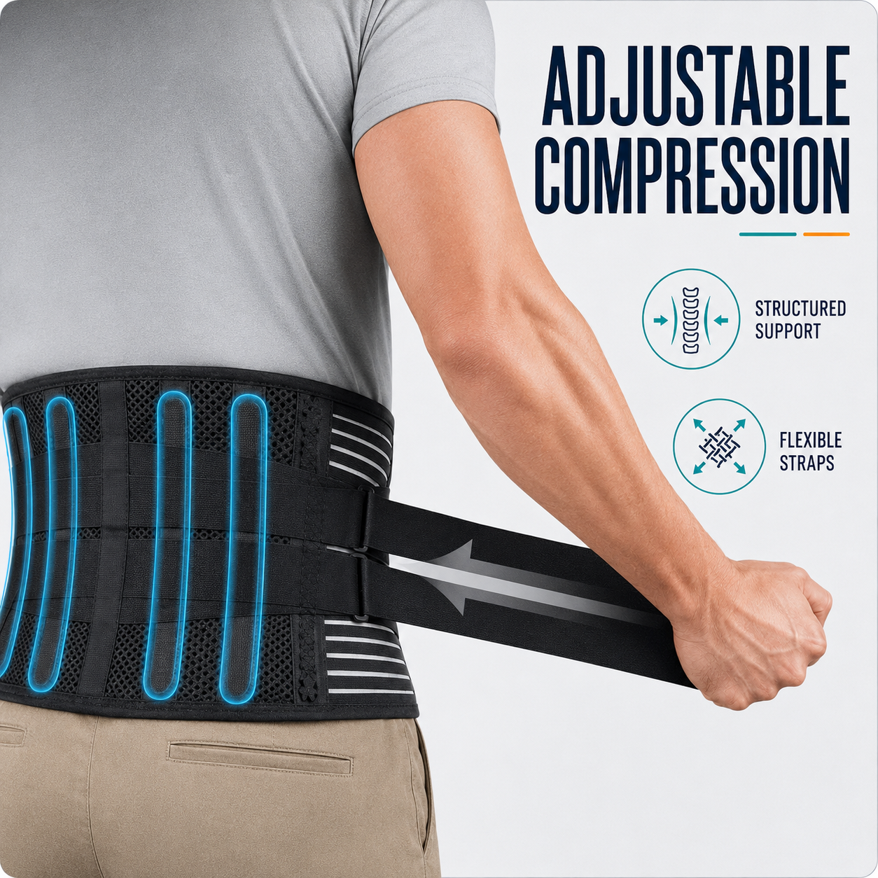 Ceinture lombaire ajustable