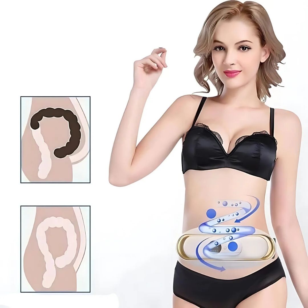 Ceinture minceur brûle-graisse abdominale avec EMS et fonction chauffante
