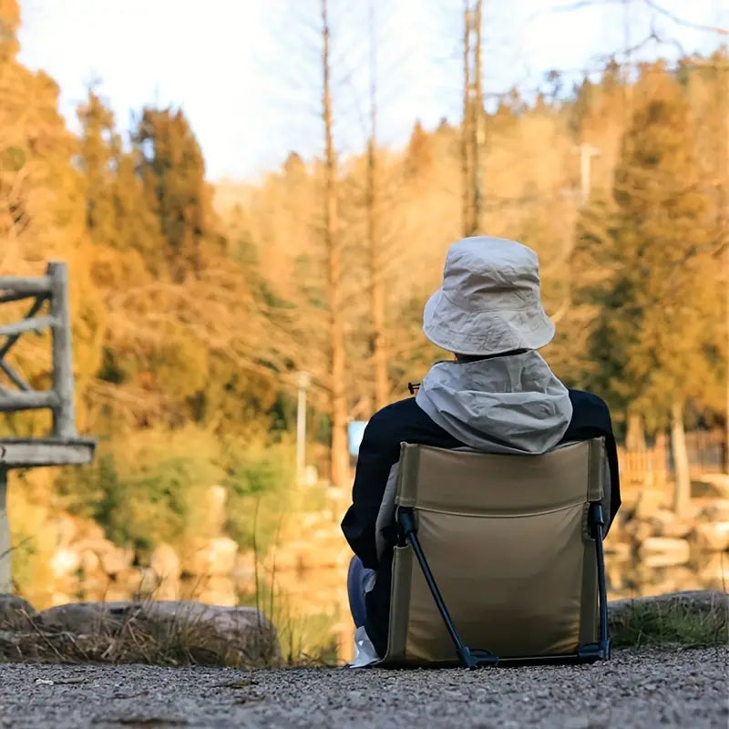 Chaise de camping pliante, ergonomique, confortable et légère pour le plein air, les voyages et le camping