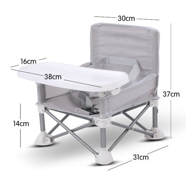 Chaise de camping pour enfant avec tablette repas pour tout-petits