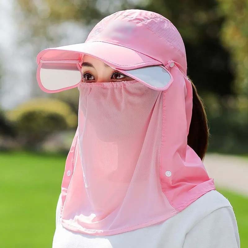Chapeau de protection solaire d'extérieur UPF 50+ avec protège-nuque