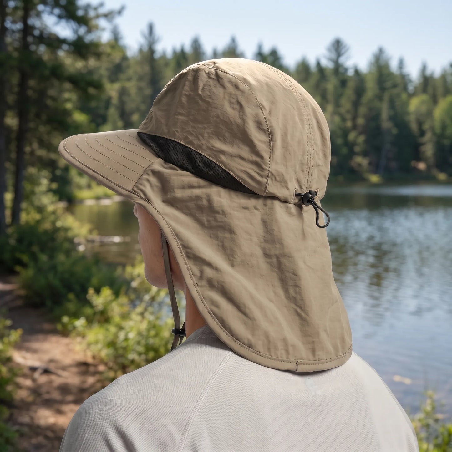 Chapeau de soleil de randonnée avec protège-nuque | UPF 50