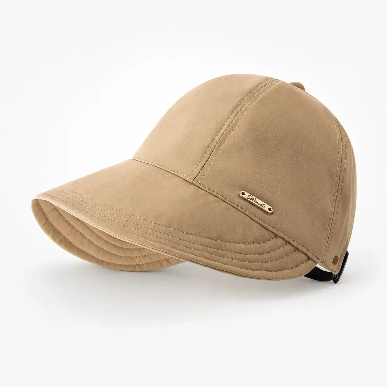 Chapeau de soleil pliable à large bord avec protection UPF 50+ et sangle ajustable