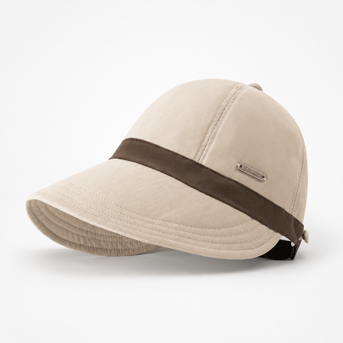 Chapeau de soleil pliable à large bord avec protection UPF 50+ et sangle ajustable