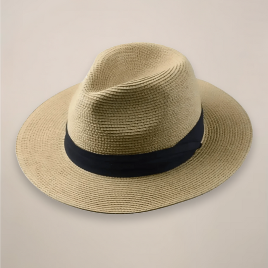 Chapeau panama classique homme à large bord pour un style estival intemporel