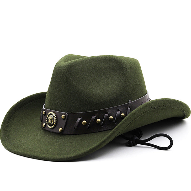 Chapeau pour homme avec boucle réglable