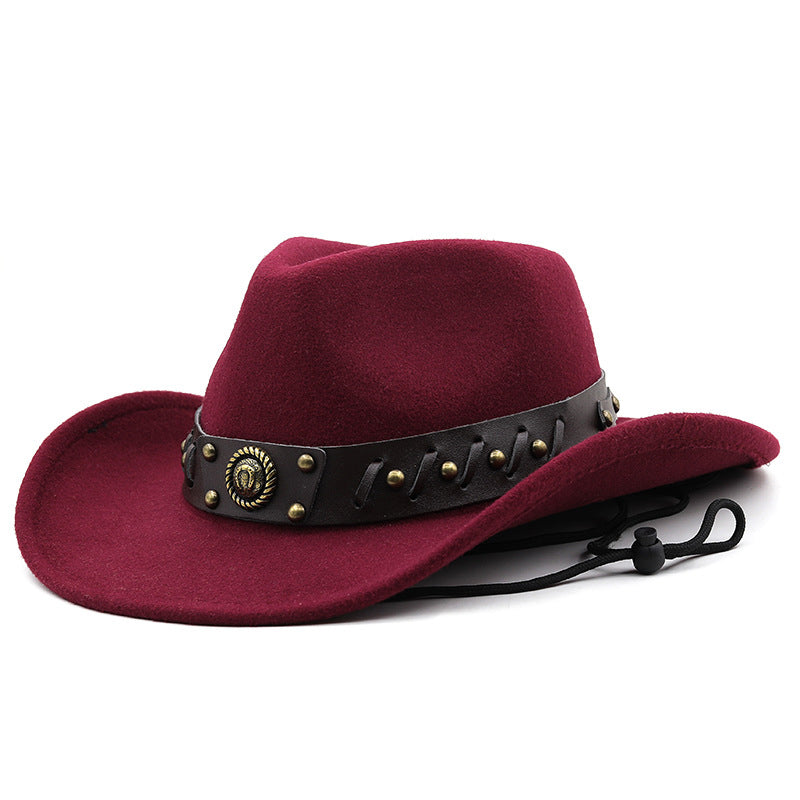 Chapeau pour homme avec boucle réglable