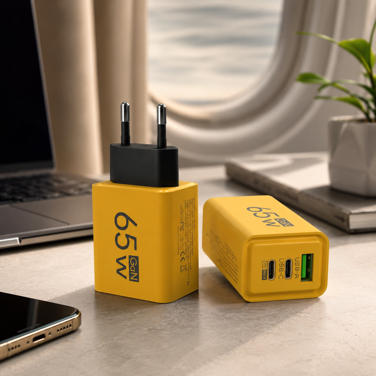 Chargeur mural compact GaN