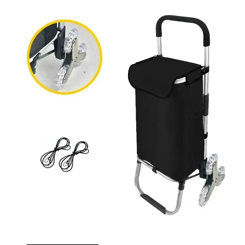 Chariot de courses pliable imperméable de grande capacité