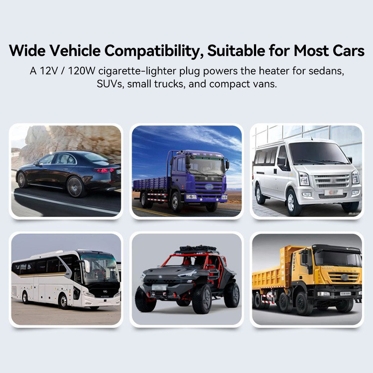Chauffage et dégivreur de voiture portable 12V