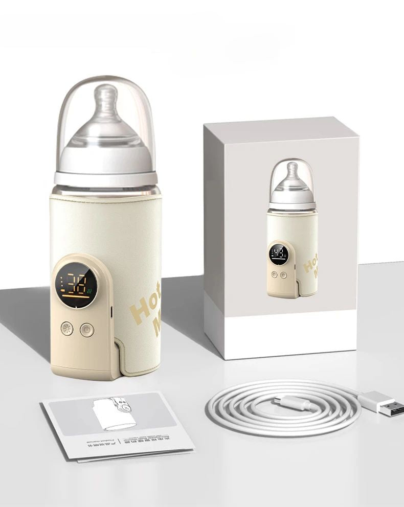 Chauffe-biberon portable sans fil pour l'alimentation en déplacement